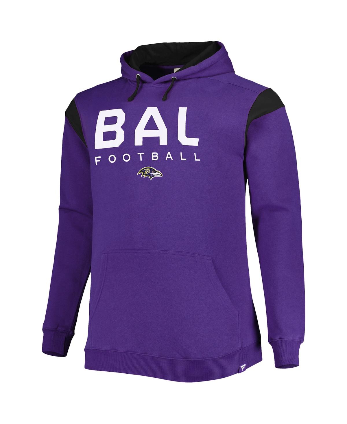 Fanatics Branded Purple Baltimore Ravens Big & Tall Call The Shots Pullover Hoodie In Purple