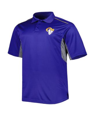 Men's Royal Los Angeles Rams Big and Tall Team Color Polo Shirt