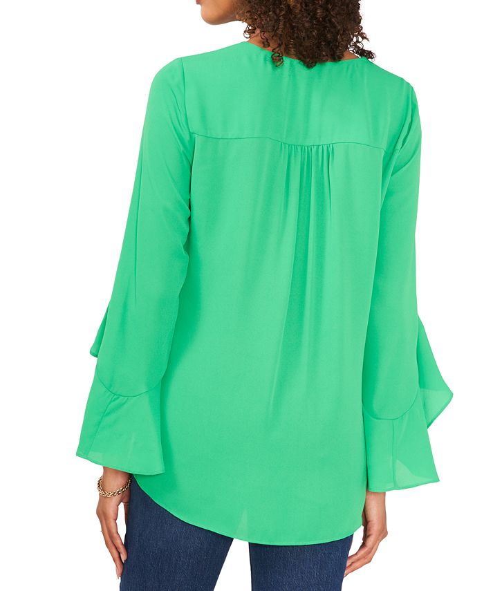V NECK CAMI FLUTTER BY