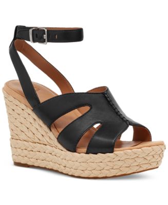 UGG® Women's Careena Ankle-Strap Espadrille Platform Wedge Sandals - Macy's