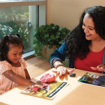 Kaplan Dough Literacy Mats - Set of 26