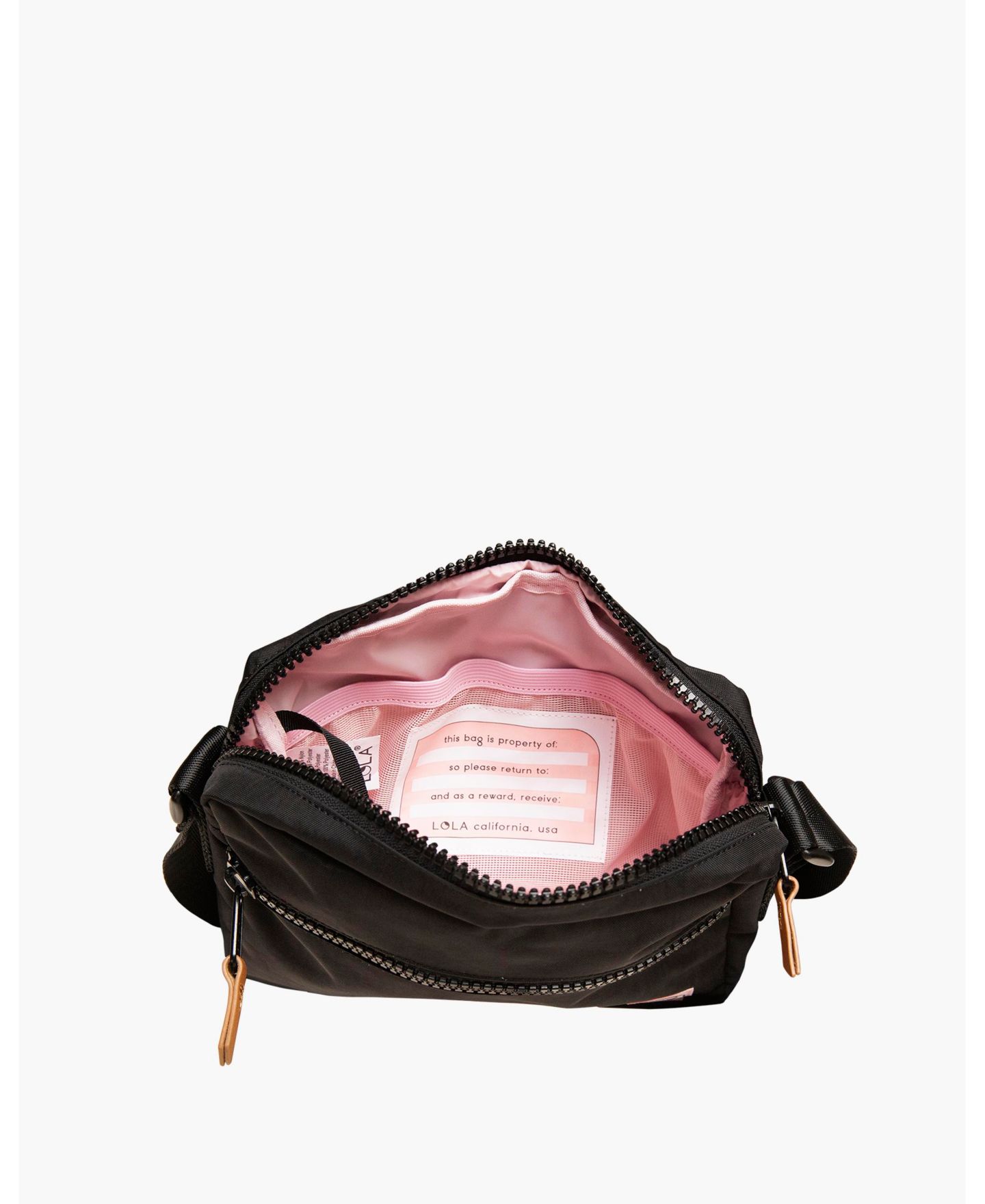 Женская сумка LOLA Moonpie Mini Crossbody, цвет: Чёрный — фото 4