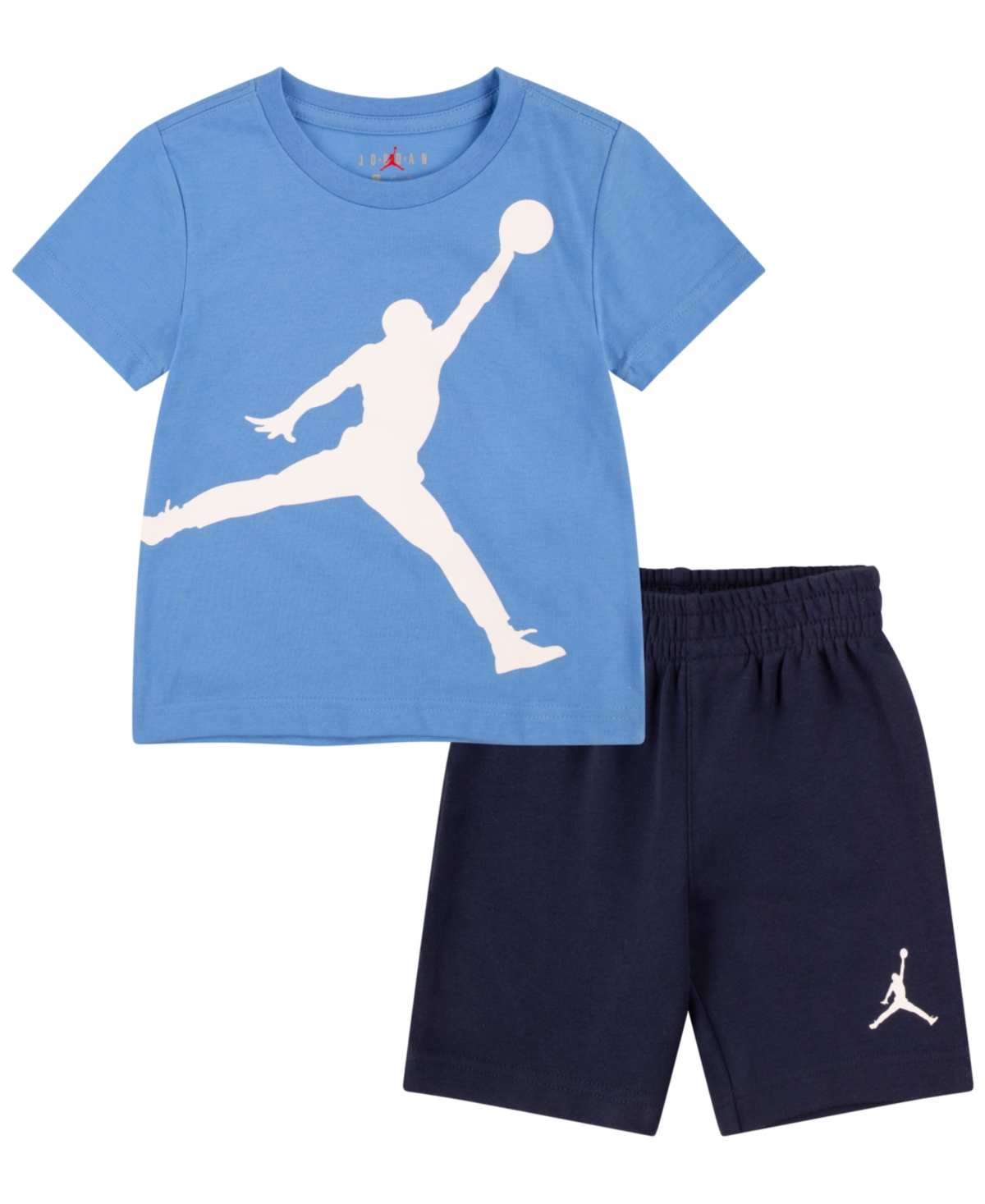 Jordan Toddler Boys Jumbo Jumpman T-shirt And Shorts, 2 Piece Set In Midnight Navy