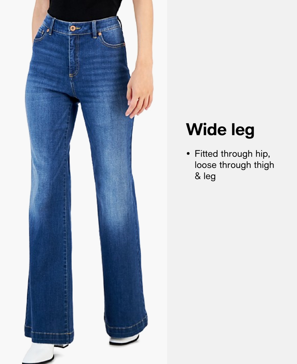 Shop Guess Women's Bellflower Split Wide-leg Jeans In Cannes