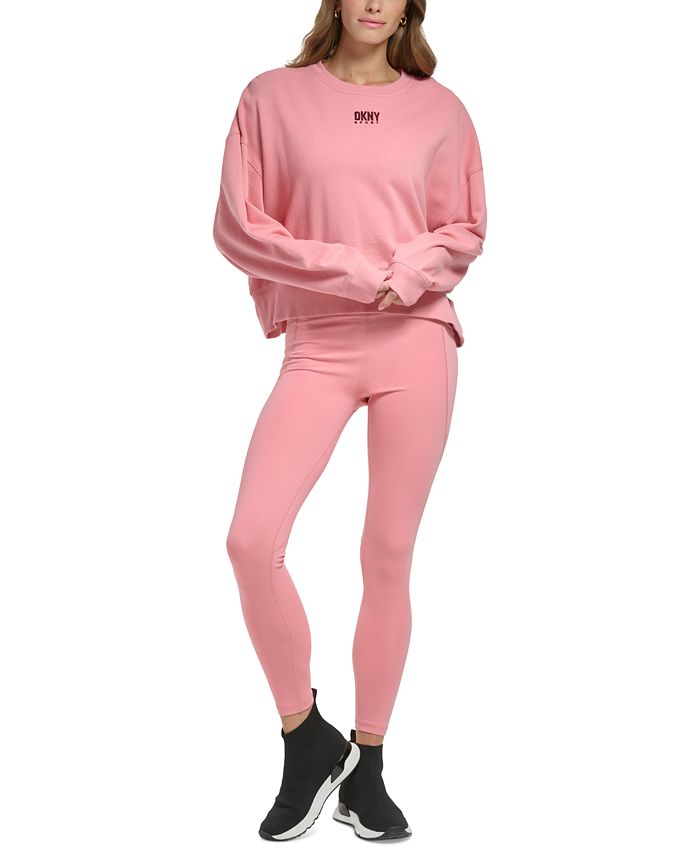 DKNY Women's Oversized Cotton Crewneck Pullover Sweatshirt - Macy's