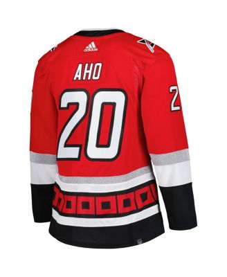 adidas Men's Sebastian Aho Red Carolina Hurricanes 25th
