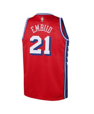 Big Boys Joel Embiid Red Philadelphia 76ers 2022/23 Swingman Jersey - Statement Edition