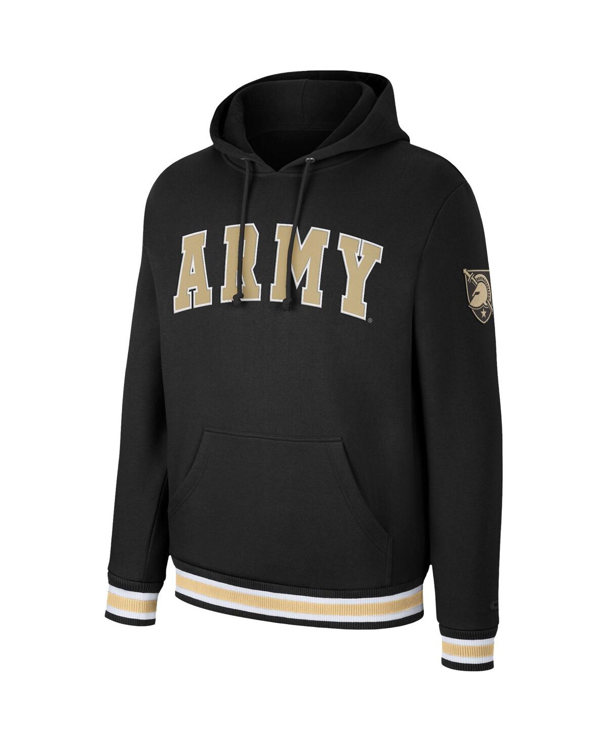 Shop Colosseum Men's  Black Army Black Knights Varsity Arch Pullover Hoodie