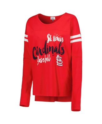 Women's Red St. Louis Cardinals Free Agent Long Sleeve T-shirt