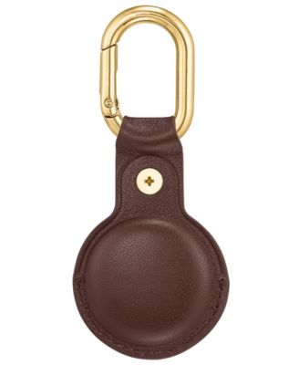 Brown Leather Cover designed for Apple AirTag&reg; 