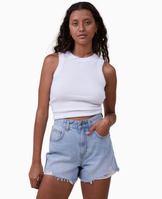 COTTON ON Women's High Mom Denim Shorts Macy's