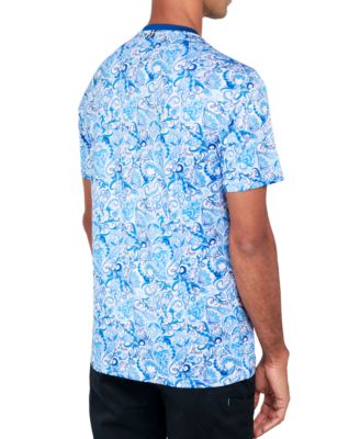 Men's Regular-Fit Paisley Performance T-Shirt