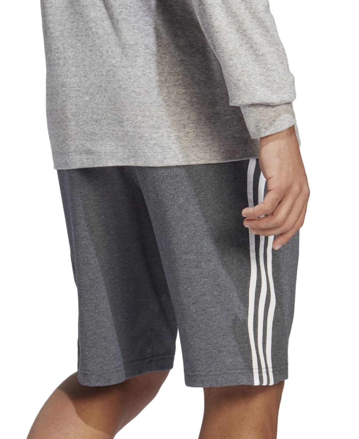 adidas Men's Essentials Single Jersey 3-Stripes 10