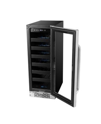 12 inch BuiltIn 20 Bottle Undercounter Stainless Steel Wine Refrigerator