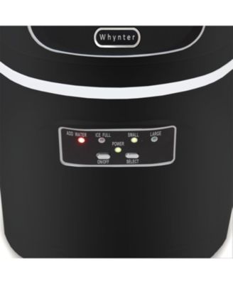 Compact Portable Ice Maker 27 lb capacity - Black
