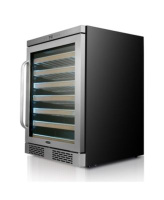 Spectrum Lightshow 54 Bottle Stainless Steel 24 inch Refrigerator