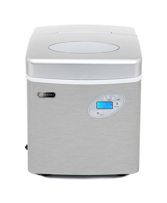 Whynter Portable Ice Maker 49 lb capacity Stainless Steel Macy's