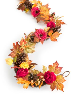 Charter Club - Harvest Floral Garland, Created for Macy's