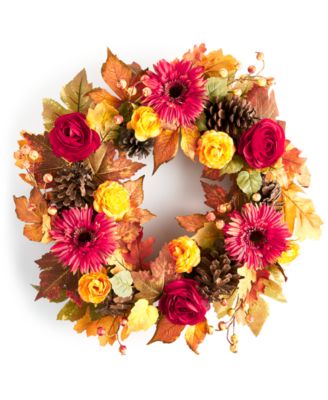 Charter Club - Harvest Floral Full Wreath