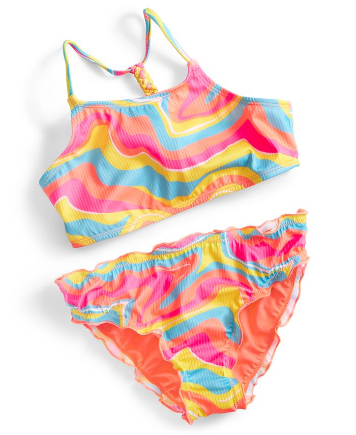Breaking Waves Big Girls 2 Pc. Soda Pop Swirl Swimsuit Macy s