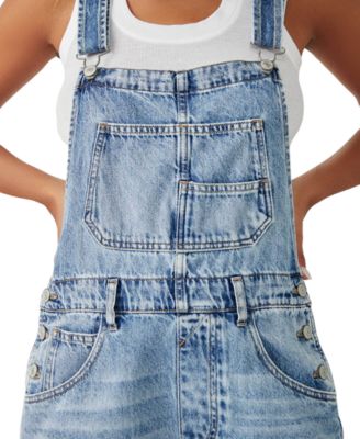 Women's Ziggy Cotton Adjustable-Straps Shortalls