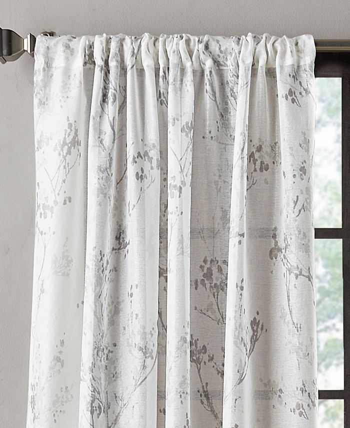 DKNY Atlanta Sheer Poletop 2 Piece Window Panel, 96