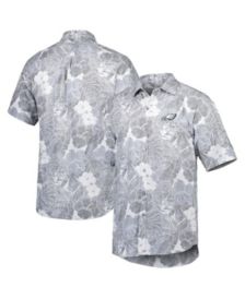 Tommy Bahama Men's Gray New York Giants Coconut Point Frondly Fan Camp  IslandZone Button-Up Shirt - Macy's