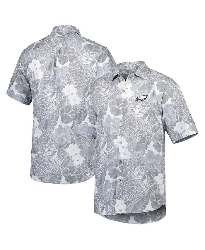 Tommy Bahama Men's Gray Philadelphia Eagles Coconut Point Playa Floral Camp  IslandZone Button-Up Shirt - Macy's