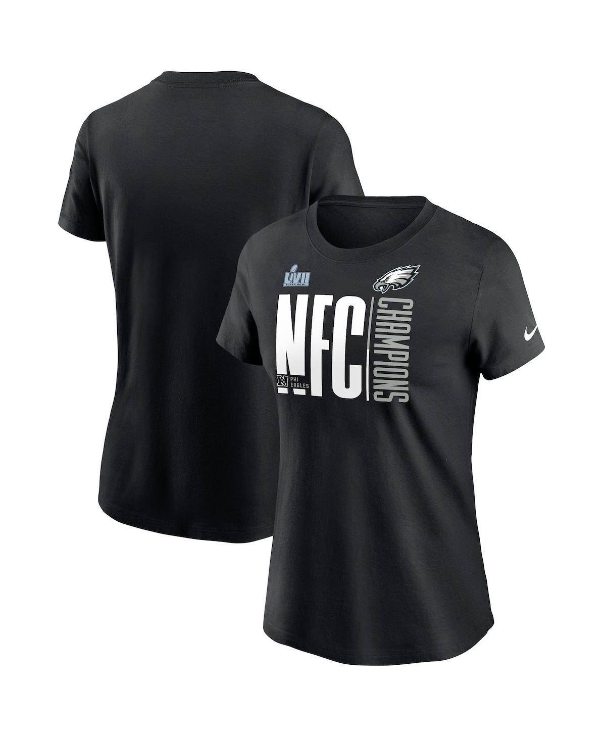 Women's NikePhiladelphia Eagles 2022 Nfc Champions Iconic T-shirt - Black