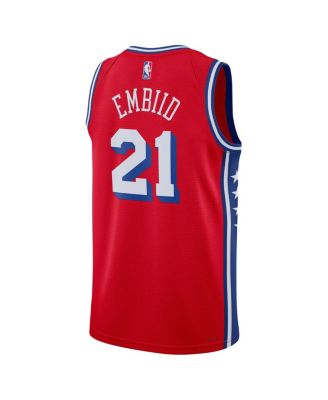 Men's Joel Embiid Red Philadelphia 76ers 2022/23 Statement Edition Swingman Jersey