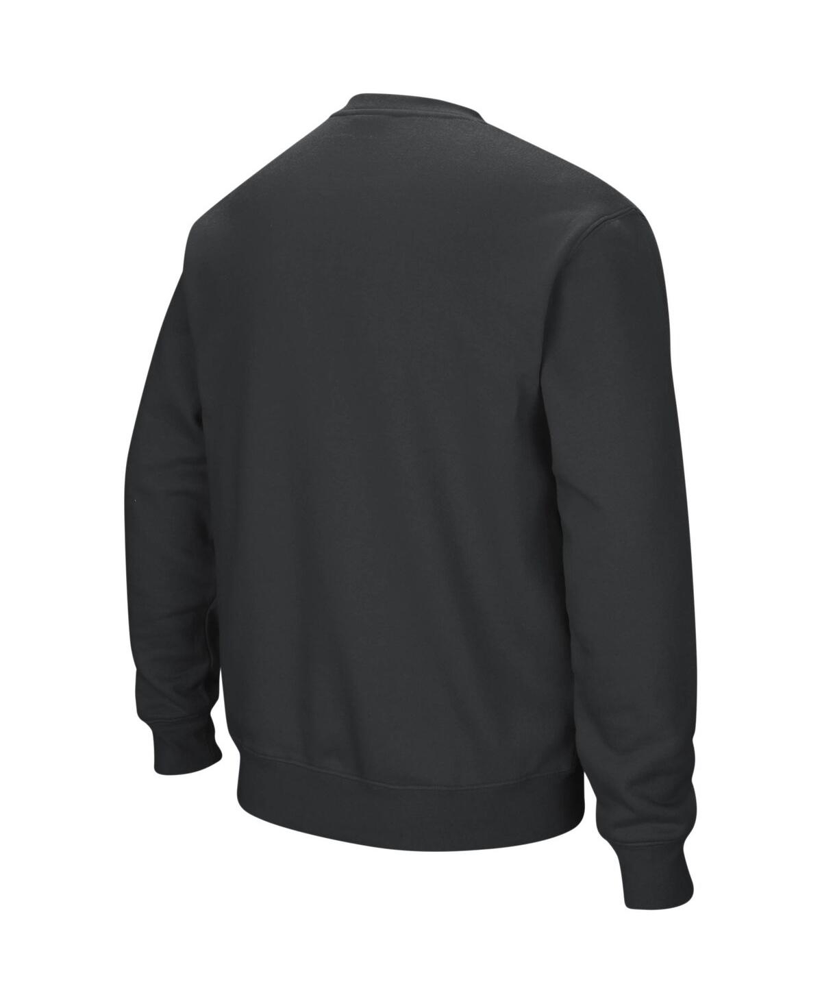 Colosseum Men's Oklahoma State Cowboys Arch And Logo Crew Neck Sweatshirt In White