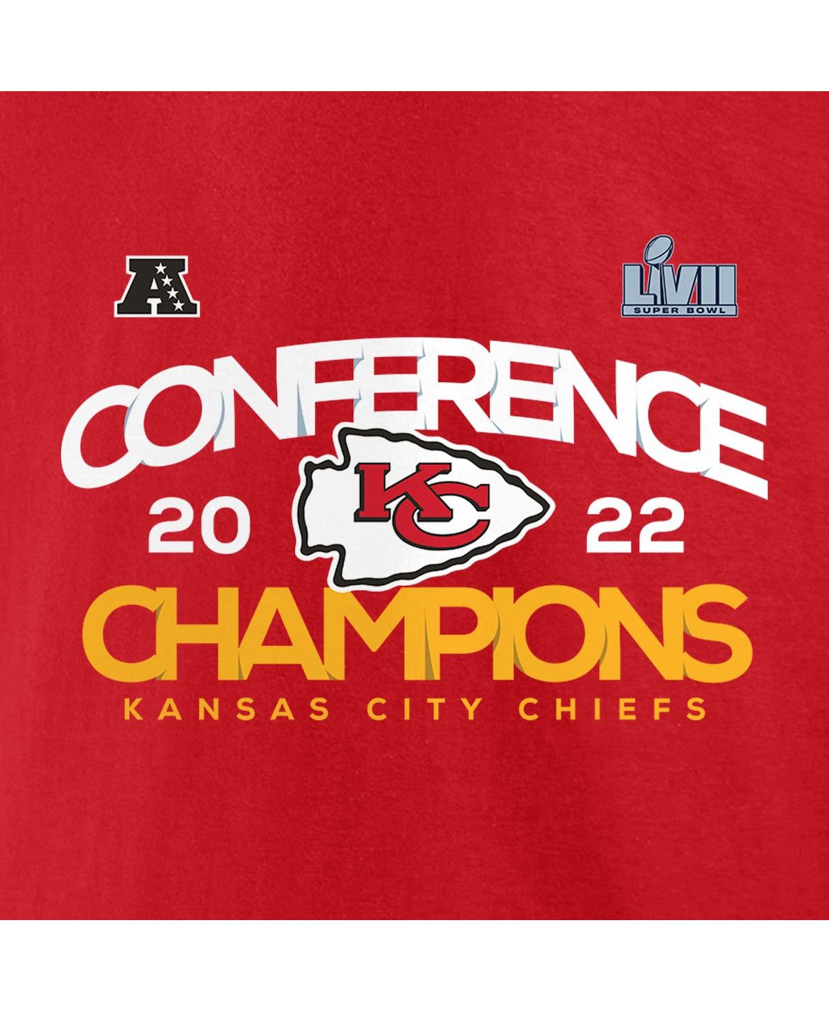 Men's FanaticsKansas City Chiefs 2022 Afc Champions Shadow Cast T-shirt - Red