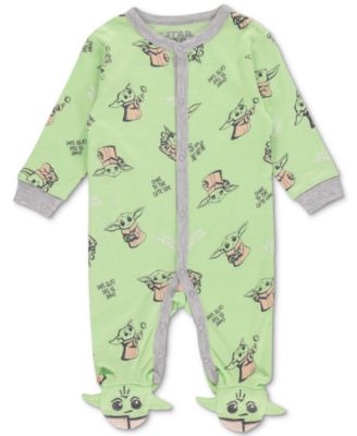 Happy Threads - Baby Boys Baby Yoda Footed Coverall