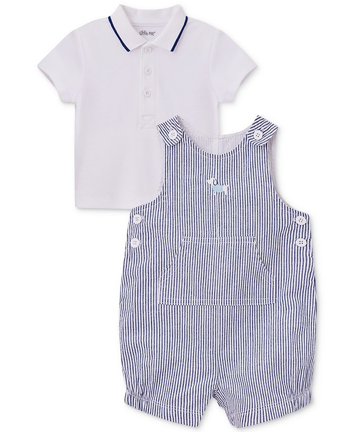 Baby boy best sale shortall set