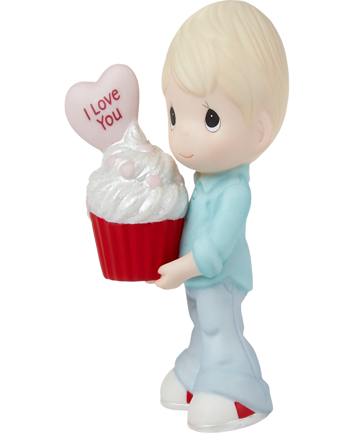 Precious Moments 222002 You Bake Me Happy Blond Boy Porcelain Figurine