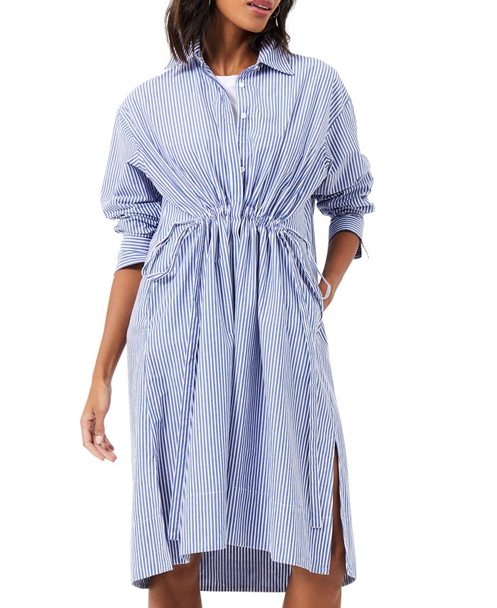 French Connection Women's Rhodes Cotton Striped Shirt Dress & Reviews -  Dresses - Women - Macy's