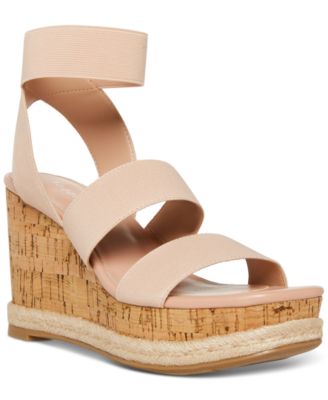 Madden Girl Maranda Stretch Ankle-Strap Platform Wedge Sandals