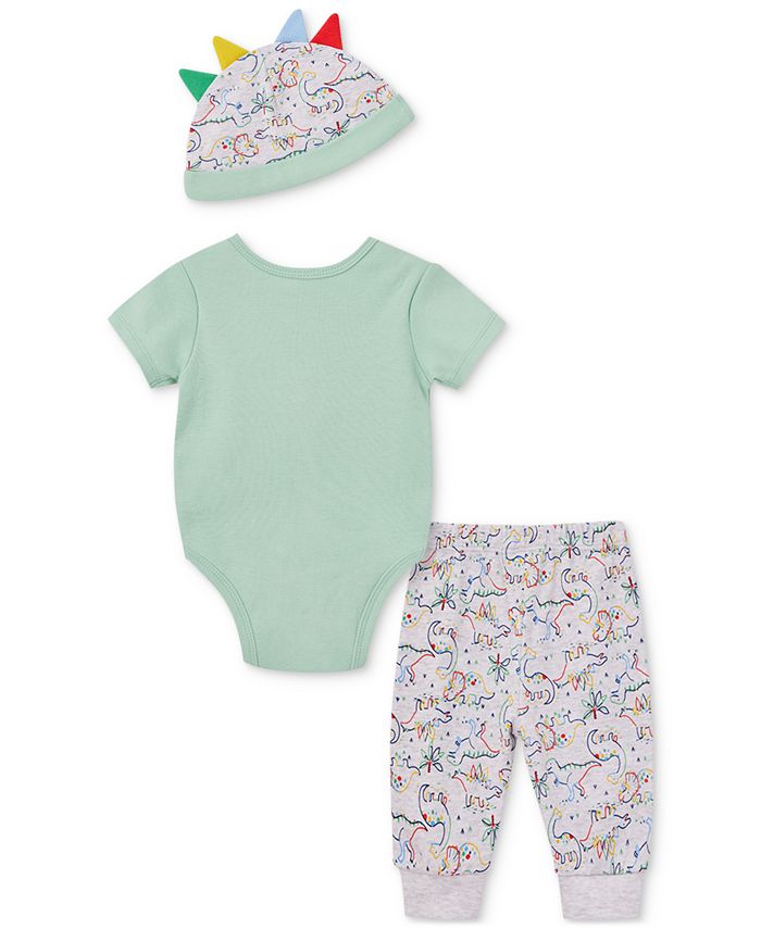 Little Me Baby Boys Bodysuit, Pants, and Hat, 3 Piece Set & Reviews