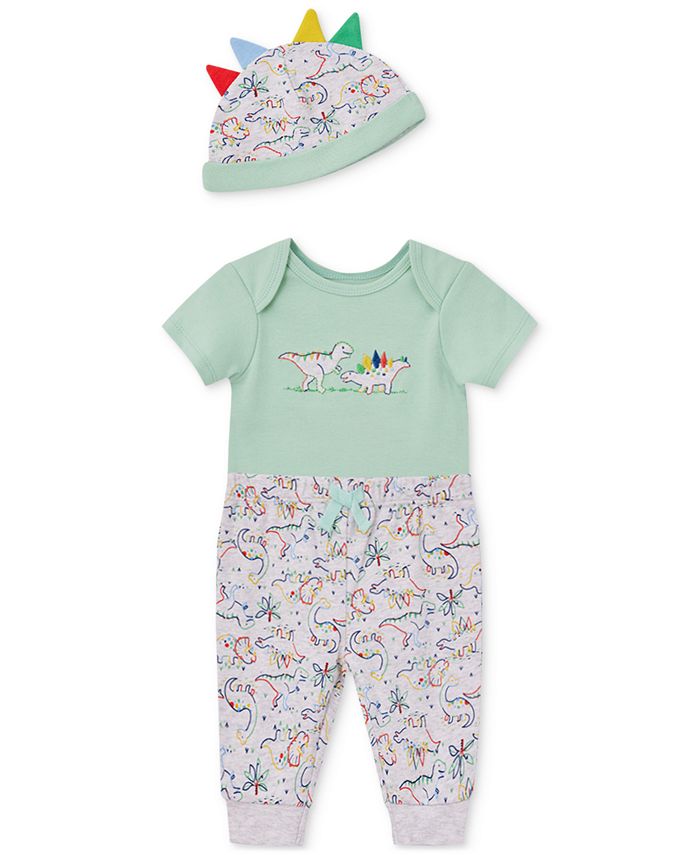 Little Me Baby Boys Bodysuit, Pants, and Hat, 3 Piece Set & Reviews