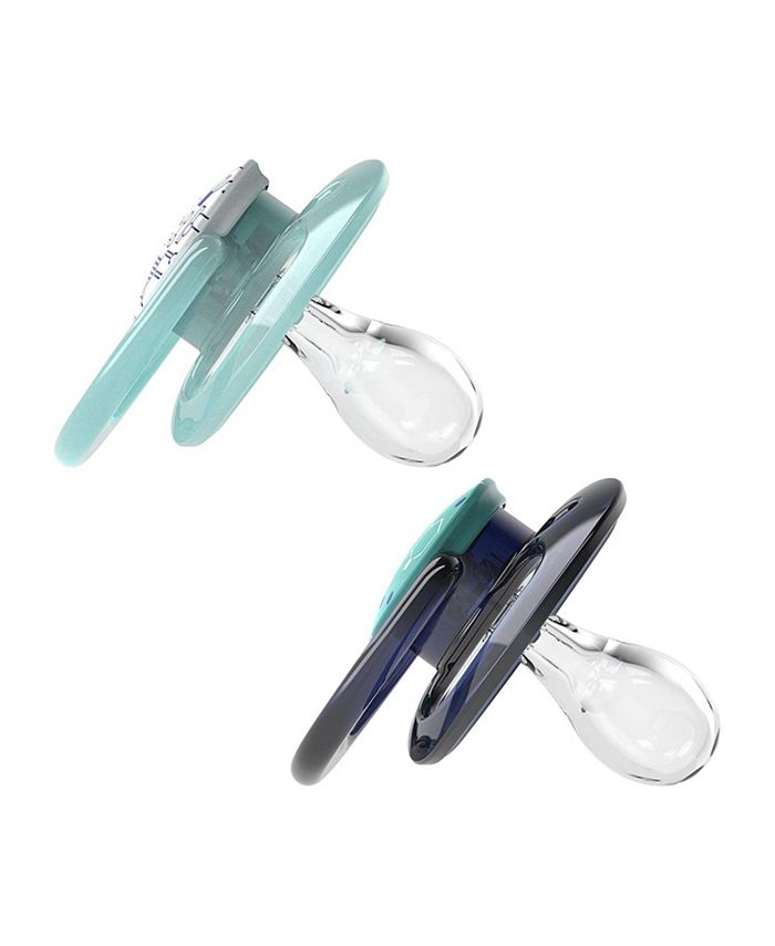 Dr. Browns Advantage Symmetrical Pacifier, Blue, 2 Pack, 6-18m ...