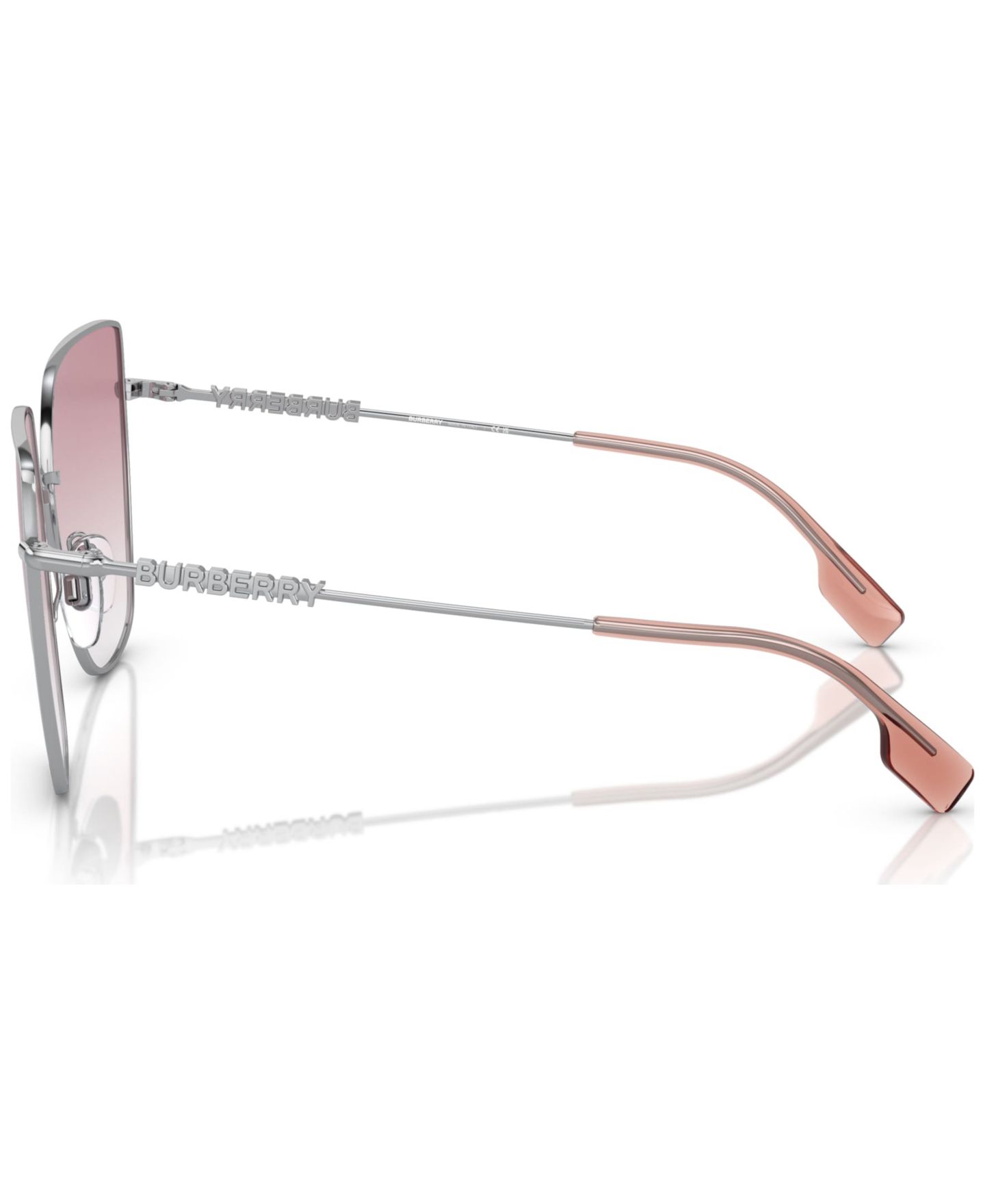 Женские солнцезащитные очки Burberry Alexis, BE3143, цвет: Серебряный — фото 4