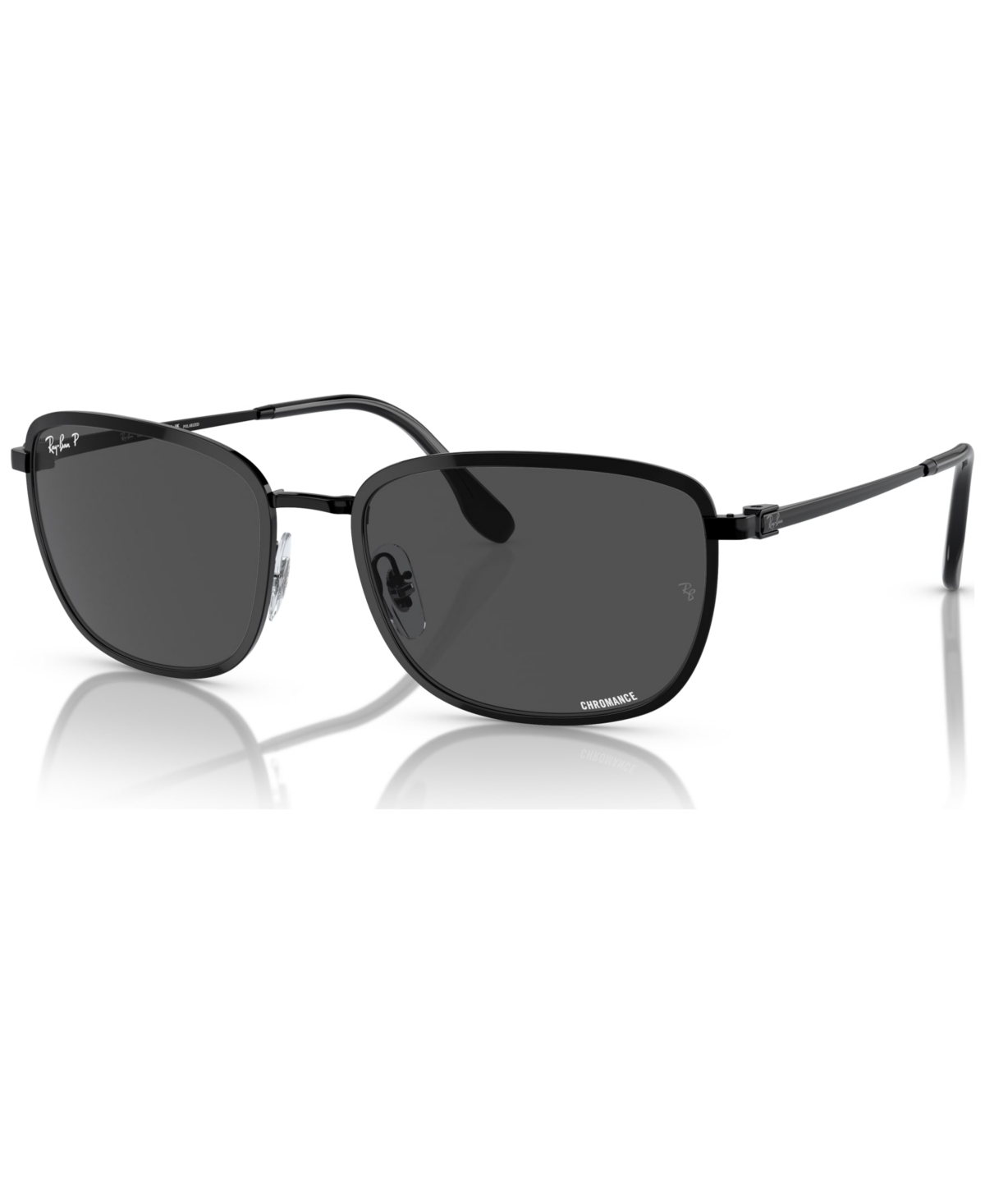 Ray Ban Unisex Polarized Sunglasses, Rb3705 Chromance In Black