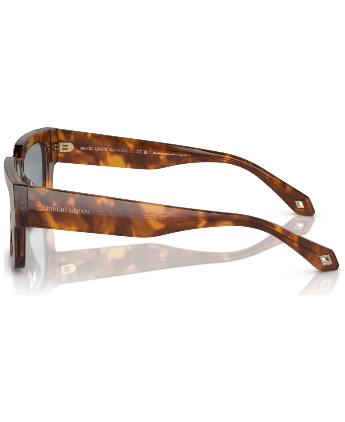 Shop Giorgio Armani Men's Sunglasses, Ar8184u52-x 52 In Red Havana