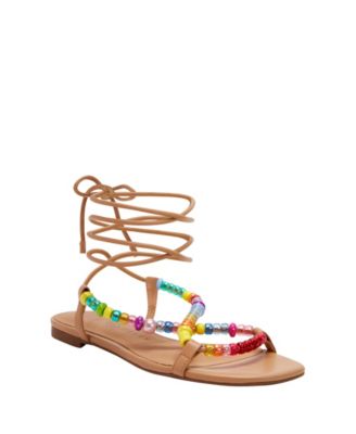 Katy Perry Women's The Halie Bead Lace-Up Sandals - Macy's