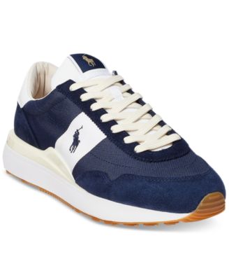 スニーカー Polo Ralph Lauren Men's Train 89 Logo Suede & Oxford Sneaker Polo Ralph Lauren Men's Train 89 Suede & Oxford Sneaker - Macy's