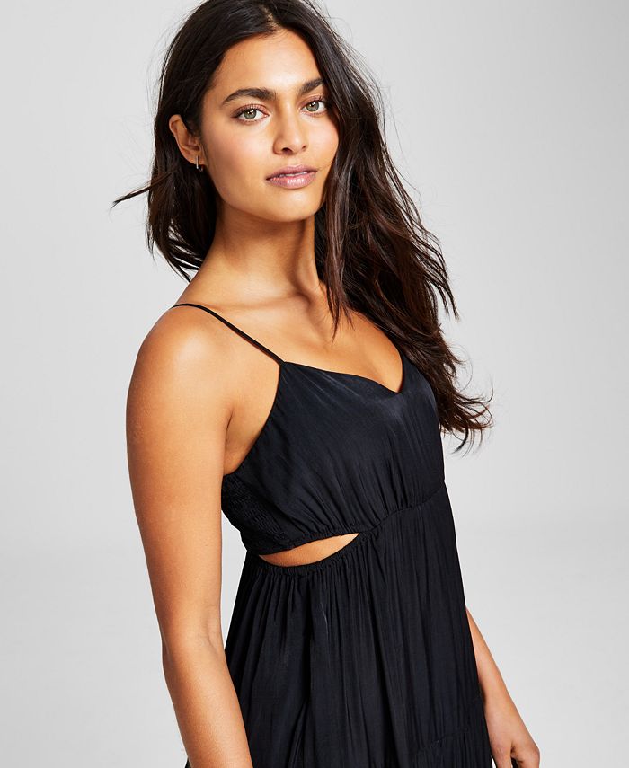 And Now This Women's Side-Cutout Tiered Maxi Dress - Macy's