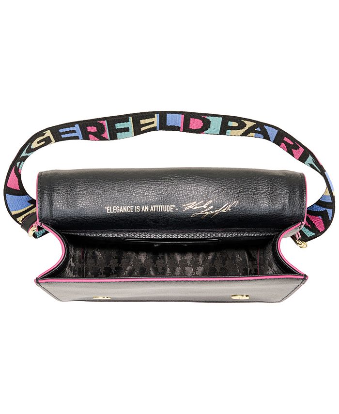 KARL LAGERFELD PARIS Simone Embellished Flap Crossbody Macy's