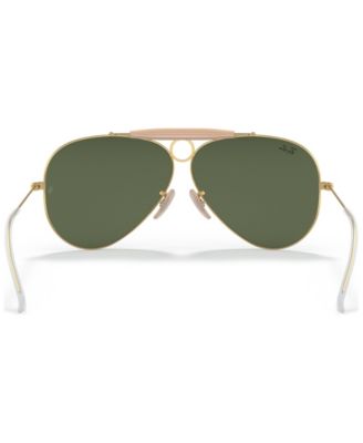 Unisex Shooter Aviation Collection Sunglasses, RB313858-X 58