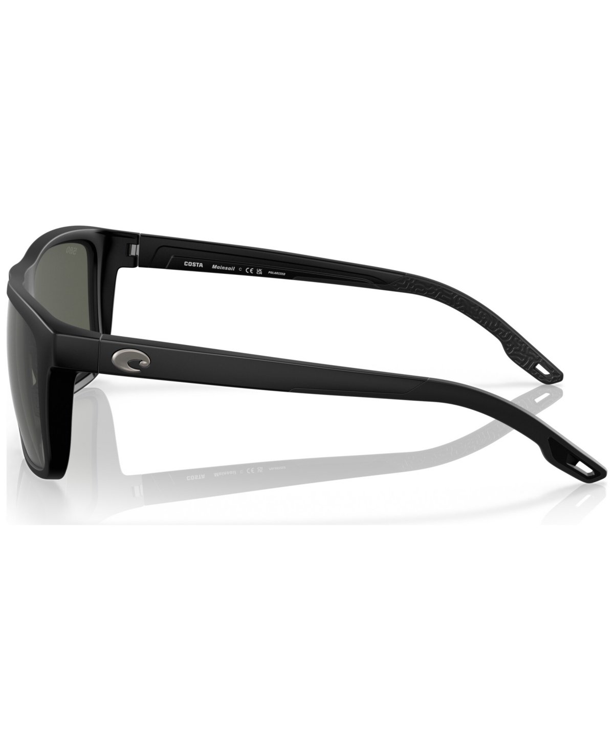 Shop Costa Del Mar Men's Mainsail Polarized Sunglasses, 6s910755-p 55 In Matte Black