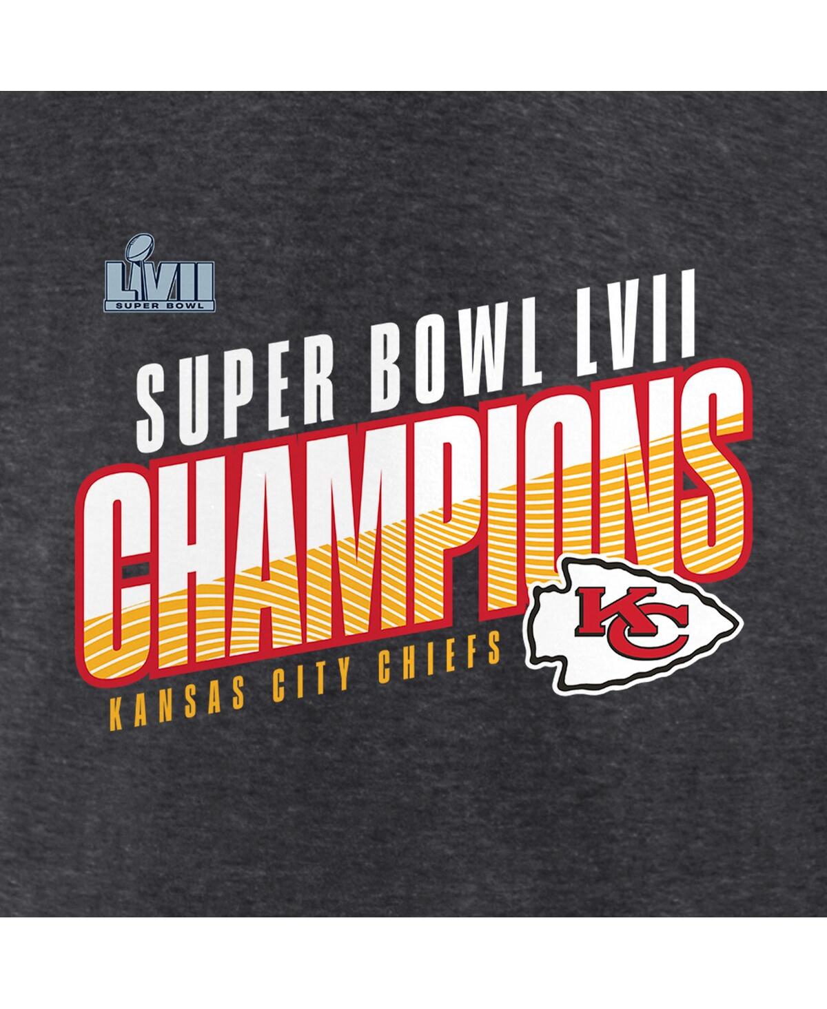 Men's FanaticsKansas City Chiefs Super Bowl Lvii Champions Victory Formation T-shirt - Heather Charcoal